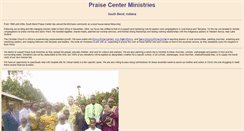 Desktop Screenshot of praisecenter.org